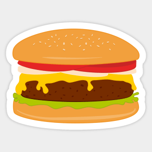 Hamburger or Cheeseburger Sticker